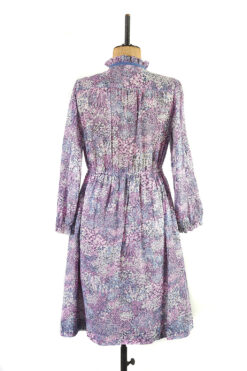 Lilac Sprigs and Flowers Dress