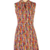 Key Print Dress by Marissa c. 1960s - Size 10