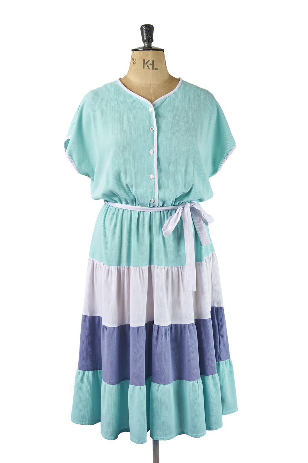 Size 18 Striped Vintage Dress, Margot & Hesse