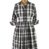 Vintage 1950s Monochrome Shirt Dress by Gig Young, New York